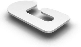 Distance plate for roof hooks 1000005