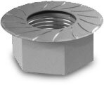 Hexagon Flange nut with serration M10 1000042